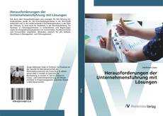 Copertina di Herausforderungen der Unternehmensführung mit Lösungen