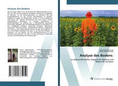Buchcover von Analyse des Bodens