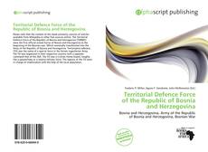 Couverture de Territorial Defence Force of the Republic of Bosnia and Herzegovina