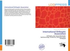 International Orthoptic Association kitap kapağı