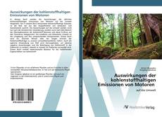 Bookcover of Auswirkungen der kohlenstoffhaltigen Emissionen von Motoren