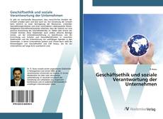 Bookcover of Geschäftsethik und soziale Verantwortung der Unternehmen