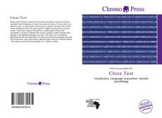 Bookcover of Cloze Test