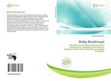 Betty Boothroyd kitap kapağı