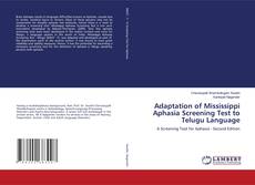 Capa do livro de Adaptation of Mississippi Aphasia Screening Test to Telugu Language 