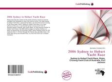 Capa do livro de 2006 Sydney to Hobart Yacht Race 