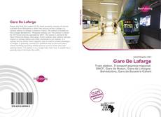 Portada del libro de Gare De Lafarge