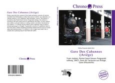 Bookcover of Gare Des Cabannes (Ariège)