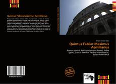 Bookcover of Quintus Fabius Maximus Aemilianus