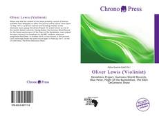 Oliver Lewis (Violinist) kitap kapağı