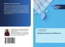 Bookcover of Maxillary transverse deficiency