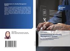 Establishment of a Quality Management System kitap kapağı