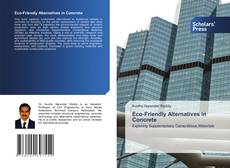 Bookcover of Eco-Friendly Alternatives in Concrete