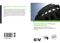 Borítókép a  Quintus Marcius Philippus (Consul 281 BC) - hoz