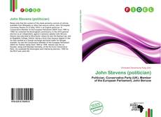 Capa do livro de John Stevens (politician) 