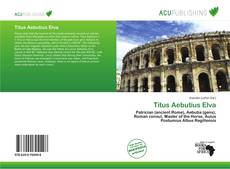 Buchcover von Titus Aebutius Elva