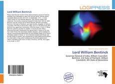 Lord William Bentinck kitap kapağı