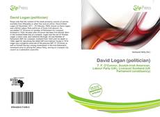 Buchcover von David Logan (politician)