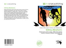 Sidney Abrahams kitap kapağı
