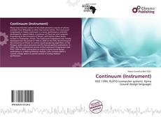 Couverture de Continuum (Instrument)