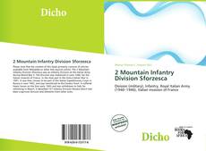 2 Mountain Infantry Division Sforzesca kitap kapağı