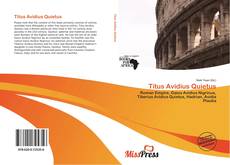 Titus Avidius Quietus kitap kapağı