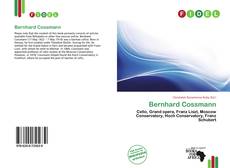 Capa do livro de Bernhard Cossmann 