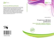 Buchcover von Frank Lee (British politician)