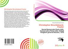 Portada del libro de Christopher Brocklebank-Fowler