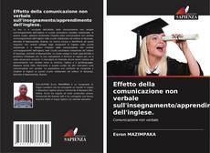 Buchcover von Effetto della comunicazione non verbale sull'insegnamento/apprendimento dell'inglese.