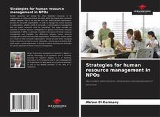 Portada del libro de Strategies for human resource management in NPOs