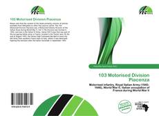 Обложка 103 Motorised Division Piacenza