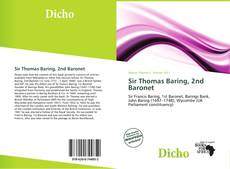 Bookcover of Sir Thomas Baring, 2nd Baronet