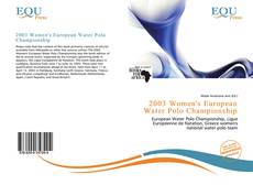 2003 Women's European Water Polo Championship kitap kapağı