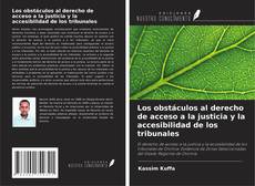 Buchcover von Los obstáculos al derecho de acceso a la justicia y la accesibilidad de los tribunales