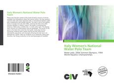 Italy Women's National Water Polo Team的封面