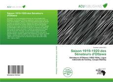 Portada del libro de Saison 1919-1920 des Sénateurs d'Ottawa