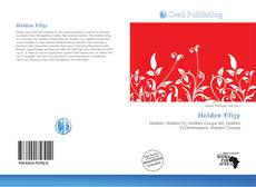 Portada del libro de Holden Efijy