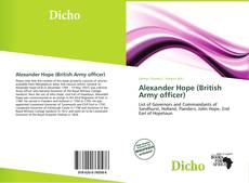 Alexander Hope (British Army officer) kitap kapağı