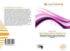 Capa do livro de John Baker (MP for Canterbury) 