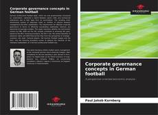 Corporate governance concepts in German football kitap kapağı