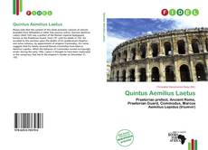 Capa do livro de Quintus Aemilius Laetus 