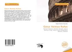 Gaius Asinius Rufus kitap kapağı