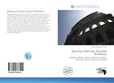 Portada del libro de Quintus Anicius Faustus Paulinus