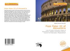 Bookcover of Pope Peter III of Alexandria