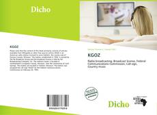 Couverture de KGOZ