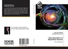 Bookcover of Decomposition of Separation Axioms