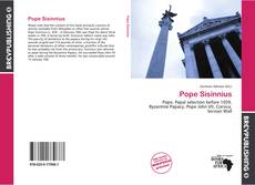 Pope Sisinnius kitap kapağı