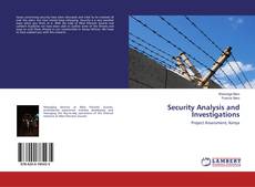 Copertina di Security Analysis and Investigations