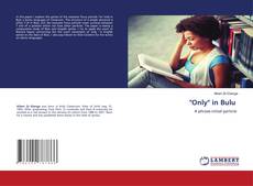 Copertina di "Only" in Bulu